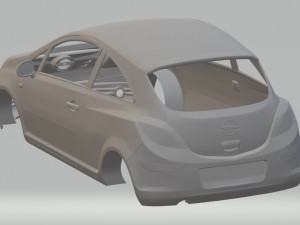 opel corsa 2009 printable body car 3D 프린트 모델
