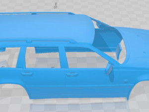 Volvo 850 Wagon 1992 Printable Body Car Model Cetak 3D