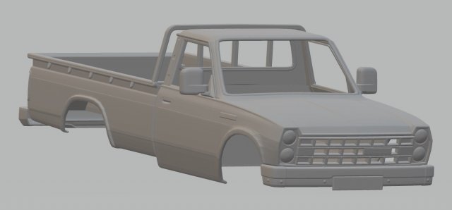 nissan junior 1970 printable body truck Modello di stampa 3D .c4d .max .obj .3ds .fbx .stl .blend 