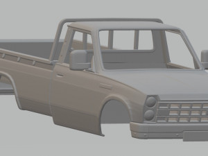 nissan junior 1970 printable body truck 3D Print Model