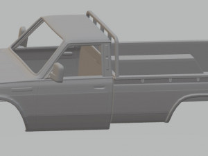 nissan junior 1970 printable body truck Modello di stampa 3D