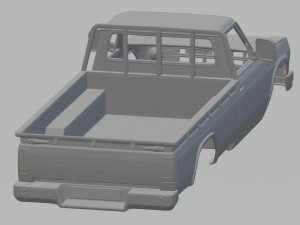 nissan junior 1970 printable body truck Modello di stampa 3D