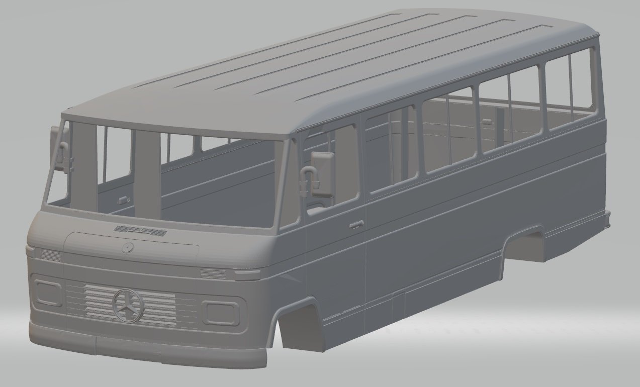 mercedes benz 309 mini bus printable body 3D Принт Модель in Автомобильный  3DExport