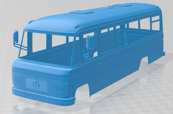 Mercedes Benz O 309 1979 Printable Body Bus 3D Print Model .c4d .max .obj .3ds .fbx .stl .blend 