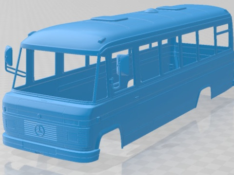 Mercedes Benz O 309 1979 Printable Body Bus 3D Print Model