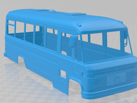 Mercedes Benz O 309 1979 Printable Body Bus Model Cetak 3D