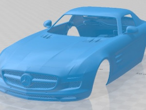 Mercedes Benz SLS class 2011 Printable Body Car Modelo de impresión 3D