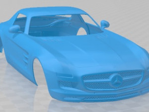 Mercedes Benz SLS class 2011 Printable Body Car 3D 프린트 모델
