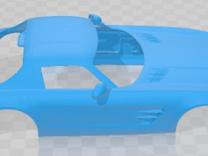 Mercedes Benz SLS class 2011 Printable Body Car 3D 프린트 모델