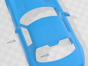 Mercedes Benz SLS class 2011 Printable Body Car 3D 프린트 모델