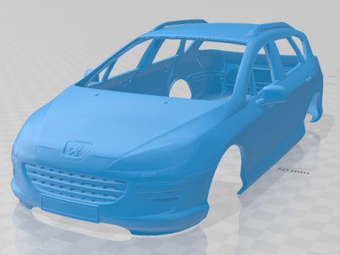 Peugeot 407 sw printable body car Modelo de impresión 3D