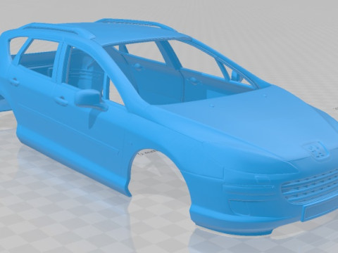 Peugeot 407 sw printable body car 3D 프린트 모델
