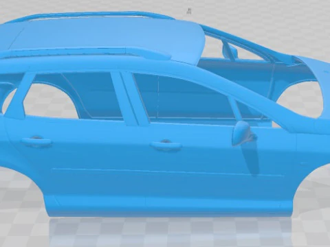 Peugeot 407 sw printable body car 3D Print Model