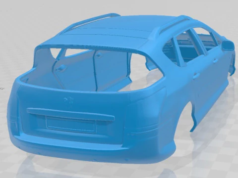 Peugeot 407 sw printable body car 3D Print Model