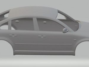 volkswagen passat printable body car Modelo de impresión 3D