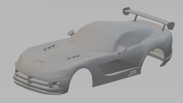 viper printable body car Modello di stampa 3D .c4d .max .obj .3ds .fbx .stl .blend 