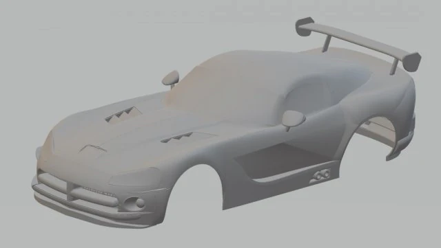 viper printable body car 3D Print Model .c4d .max .obj .3ds .fbx .stl .blend 