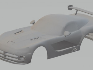 viper printable body car 3Dプリントモデル