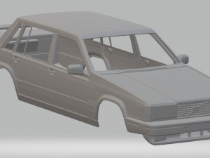 volvo 740 printable body car Modelo de Impressão 3D