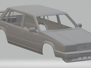 volvo 740 printable body car 3D Print Model
