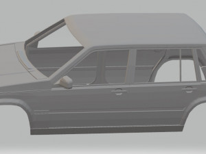 volvo 740 printable body car Modelo de Impressão 3D