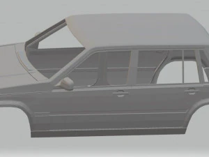 volvo 740 printable body car 3D Print Model