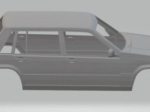 volvo 740 printable body car Modelo de Impressão 3D