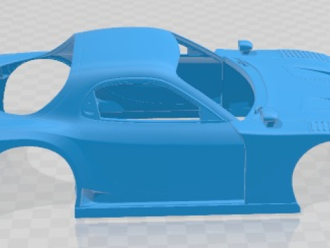 Mazda rx7 1996 printable body car Modello di stampa 3D