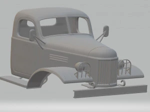 zil 157 printable cabin truck 3D Print Model