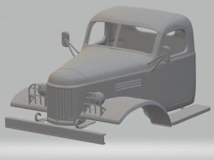zil 157 printable cabin truck 3D Print Model
