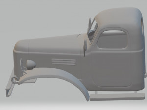 zil 157 printable cabin truck 3D-printmodel