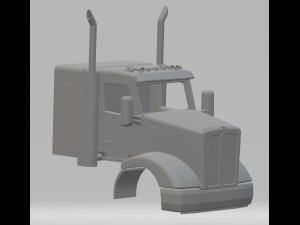 kenworth t610 printable cab truck Model do druku 3D
