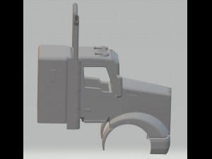 kenworth t610 printable cab truck Model do druku 3D