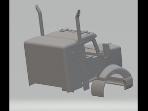 kenworth t610 printable cab truck Model do druku 3D