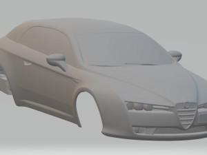 alfa romeo giulietta printable body car 3D Print Model