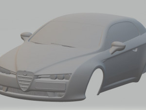 alfa romeo giulietta printable body car 3D Print Model