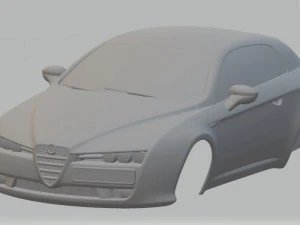 alfa romeo giulietta printable body car 3D Print Model
