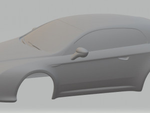 alfa romeo giulietta printable body car 3D Print Model