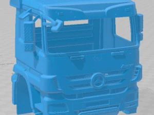 Mercedes Benz Actros Tipper Printable Cabin Truck 3D Print Model