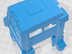 Mercedes Benz Actros Tipper Printable Cabin Truck Modelo de impresión 3D