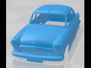 GAZ 21 Volga 1956Printable Body Car Modèles 3D en vedette