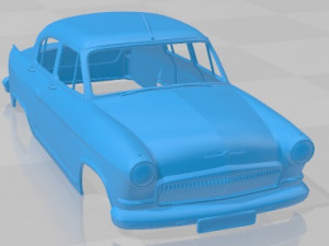 GAZ 21 Volga 1956Printable Body Car Model Cetak 3D
