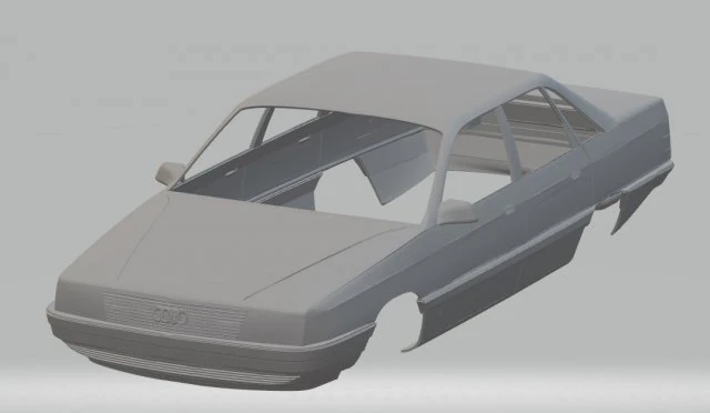 audi 100 printable body car 3D Print Model .c4d .max .obj .3ds .fbx .stl .blend 