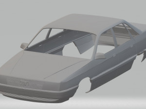 audi 100 printable body car 3D-printmodel