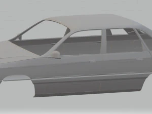 audi 100 printable body car 3D Print Model