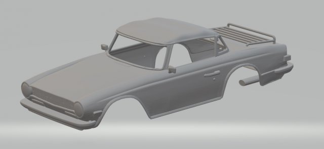 triumph tr6 printable body car Modèles 3D en vedette .c4d .max .obj .3ds .fbx .stl .blend 