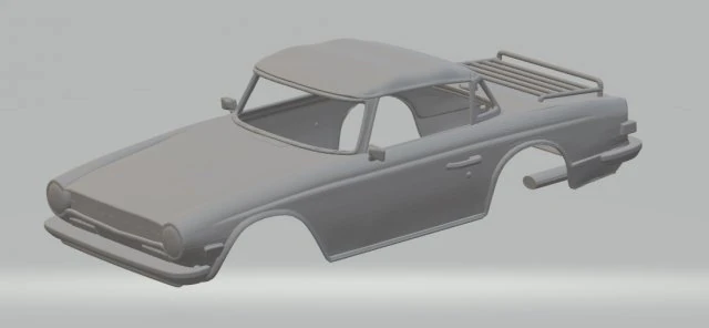 triumph tr6 printable body car 3D Print Model .c4d .max .obj .3ds .fbx .stl .blend