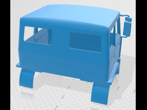 Renault G290 Printable Cabin Truck 3D Print Model