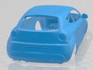 Alfa Romeo MiTo 2009 Printable Body Car Modelo de Impressão 3D
