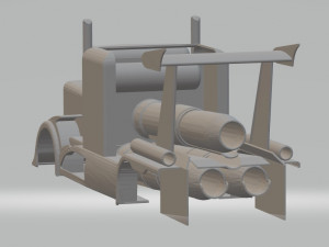 shockwave jet truck printable Modèles 3D en vedette